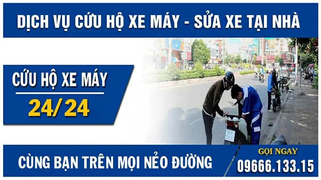 Cứu hộ xe máy 2 sửa xe máy